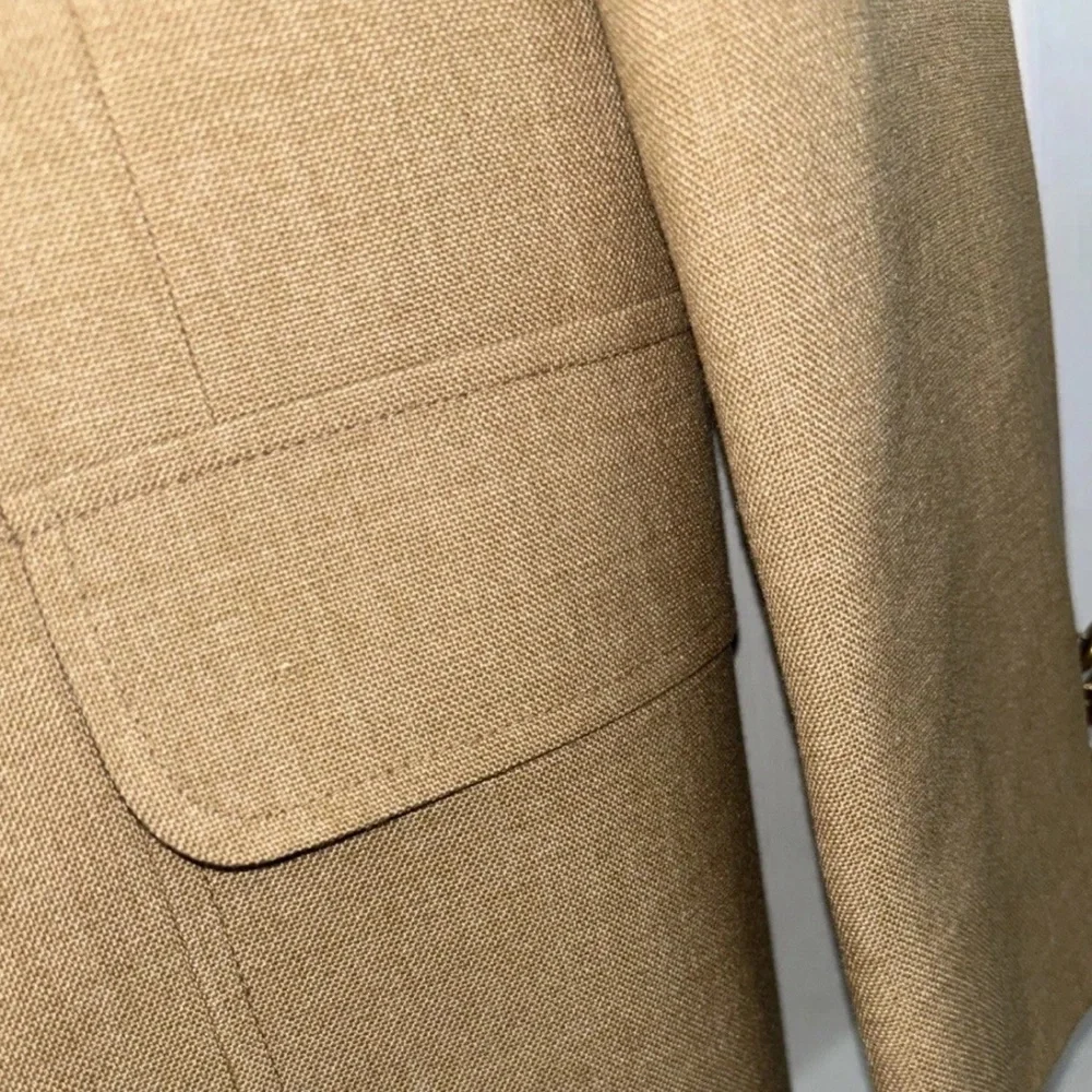 Vintage Warren Sewell‎ Mens Sz 41R Tan Blazer Sport Coat Wool/Camel Hair Blend
